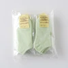 Individually packaged colored cotton women's boat socks, solid-color women's short socks, each packed in an opp bag as a gift Item Picture
